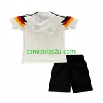Camisolas de futebol Alemanha Retro Criança Equipamento Principal 1990 Manga Curta